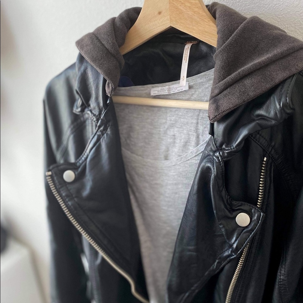Free People leather jacket